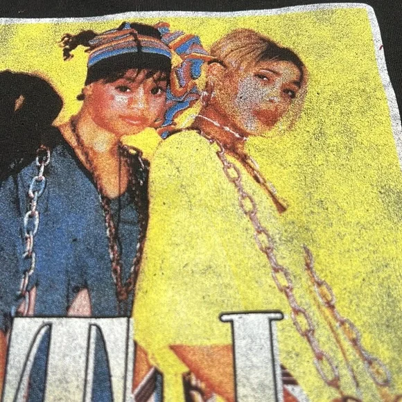 TLC Black Gildan Heavy Blend Crew Neck Sweatshirt Sz M GUC - Picture 7 of 11